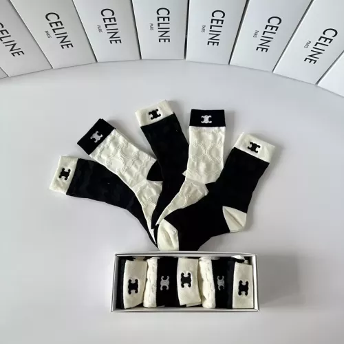 Replica Celine Socks #1377798 $32.00 USD for Wholesale