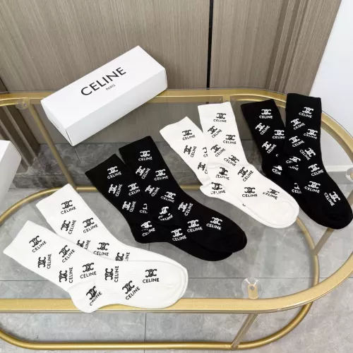 Replica Celine Socks #1378370 $32.00 USD for Wholesale