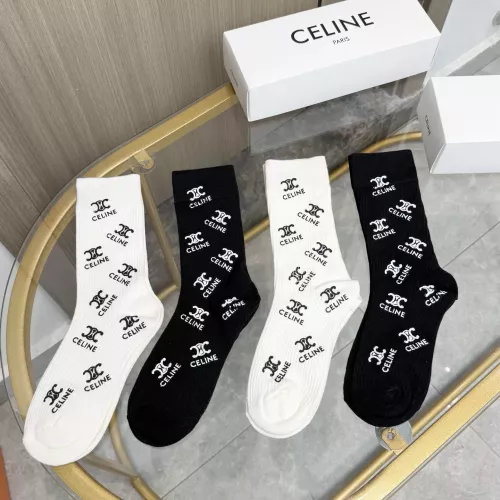 Replica Celine Socks #1378370 $32.00 USD for Wholesale