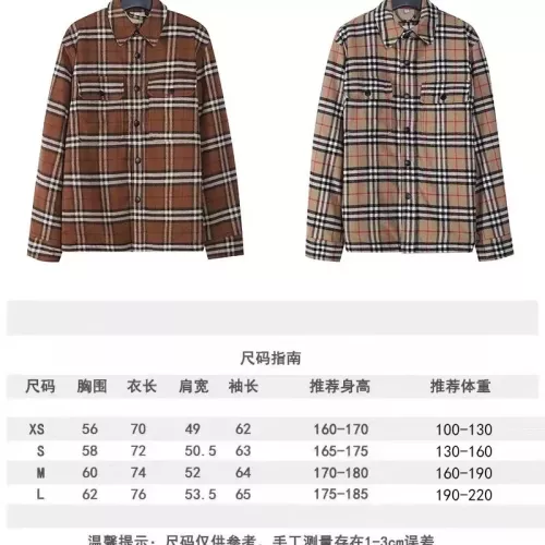 Replica Burberry Jackets Long Sleeved For Unisex #1379254 $85.00 USD for Wholesale