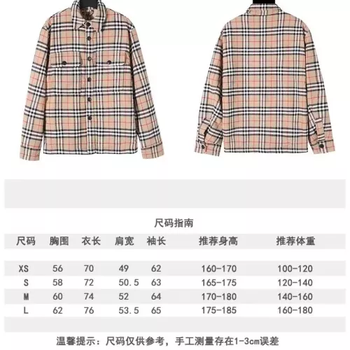 Replica Burberry Jackets Long Sleeved For Unisex #1379255 $85.00 USD for Wholesale
