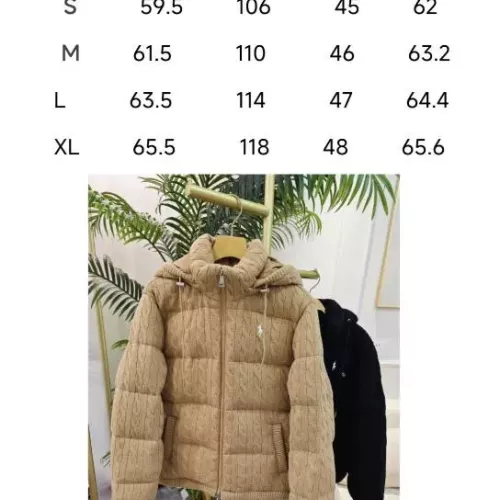 Replica Ralph Lauren Polo Down Feather Coat Long Sleeved For Women #1380297 $140.00 USD for Wholesale