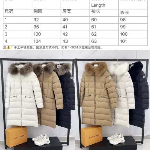 Replica Moncler Down Feather Coat Long Sleeved For Women #1380337 $185.00 USD for Wholesale