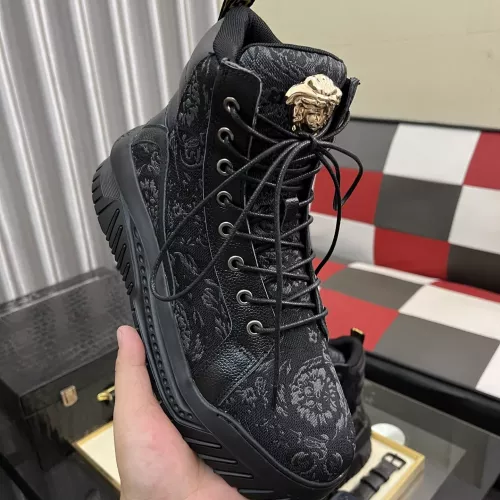 Replica Versace High Tops Shoes For Men #1380516 $88.00 USD for Wholesale