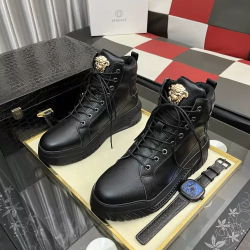 Replica Versace High Tops Shoes For Men #1380519 $88.00 USD for Wholesale