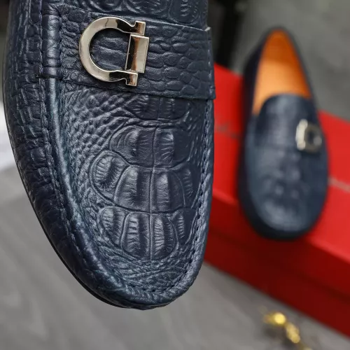 Replica Salvatore Ferragamo Leather Shoes For Men #1380524 $76.00 USD for Wholesale