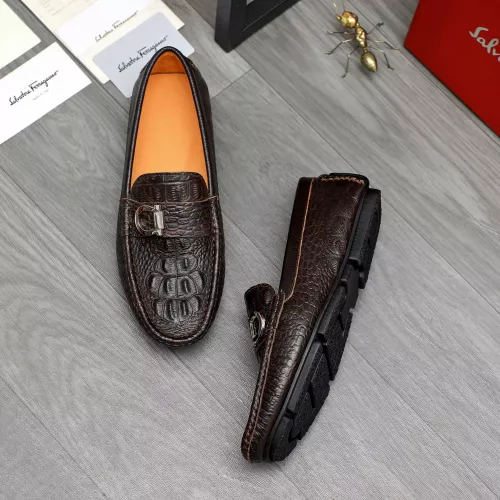 Salvatore Ferragamo Leather Shoes For Men #1380526