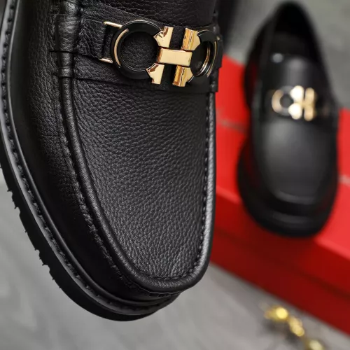 Replica Salvatore Ferragamo Leather Shoes For Men #1380528 $98.00 USD for Wholesale