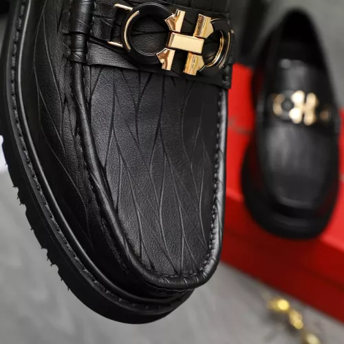 Replica Salvatore Ferragamo Leather Shoes For Men #1380529 $98.00 USD for Wholesale
