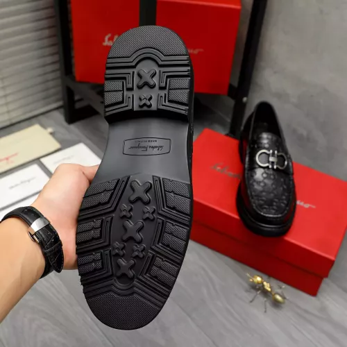 Replica Salvatore Ferragamo Leather Shoes For Men #1380537 $98.00 USD for Wholesale