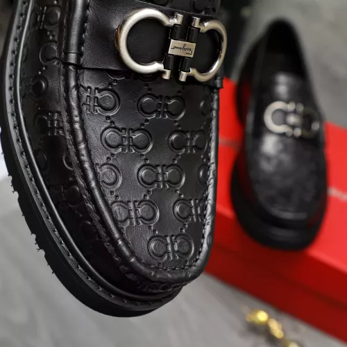 Replica Salvatore Ferragamo Leather Shoes For Men #1380537 $98.00 USD for Wholesale