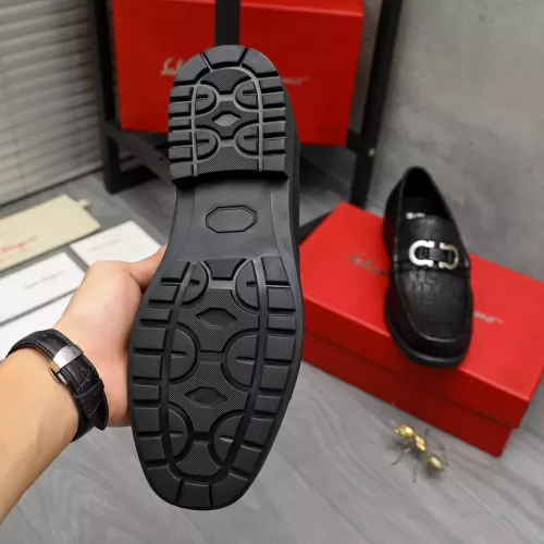 Replica Salvatore Ferragamo Leather Shoes For Men #1380538 $98.00 USD for Wholesale