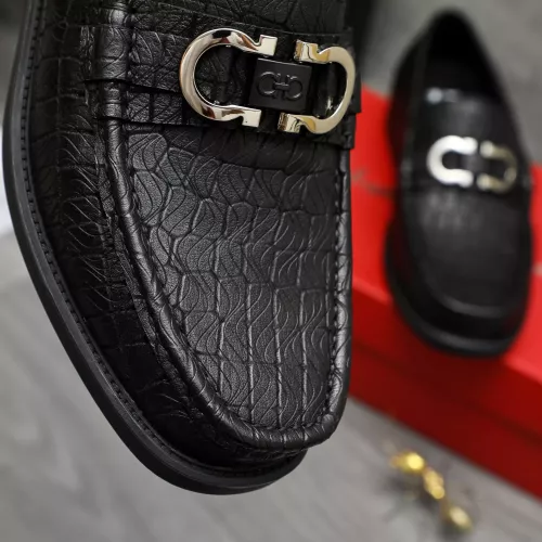 Replica Salvatore Ferragamo Leather Shoes For Men #1380538 $98.00 USD for Wholesale