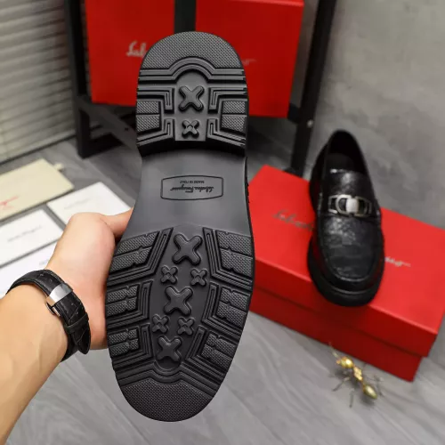 Replica Salvatore Ferragamo Leather Shoes For Men #1380544 $98.00 USD for Wholesale