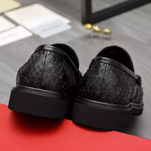 Replica Salvatore Ferragamo Leather Shoes For Men #1380544 $98.00 USD for Wholesale
