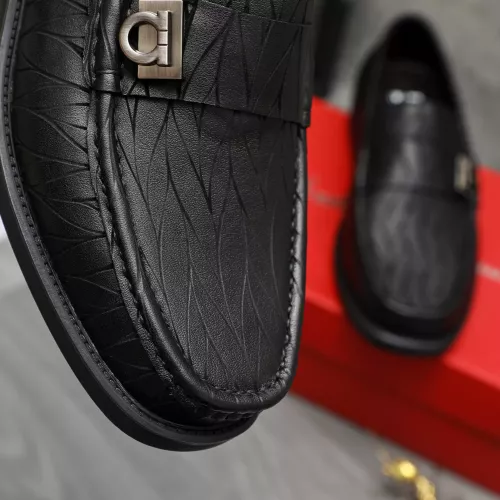 Replica Salvatore Ferragamo Leather Shoes For Men #1380546 $98.00 USD for Wholesale