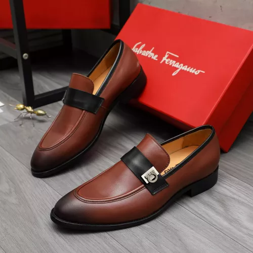 Salvatore Ferragamo Leather Shoes For Men #1380554