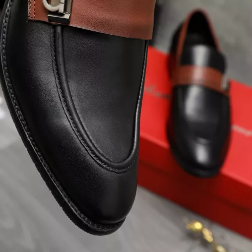 Replica Salvatore Ferragamo Leather Shoes For Men #1380555 $88.00 USD for Wholesale