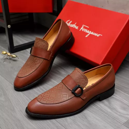 Salvatore Ferragamo Leather Shoes For Men #1380558