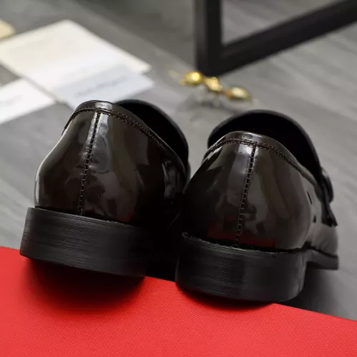 Replica Salvatore Ferragamo Leather Shoes For Men #1380559 $88.00 USD for Wholesale