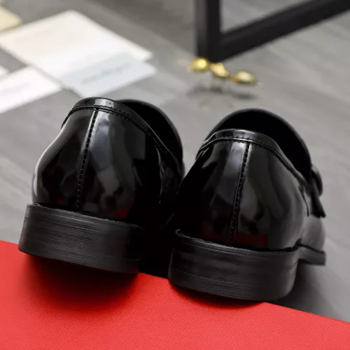 Replica Salvatore Ferragamo Leather Shoes For Men #1380560 $88.00 USD for Wholesale