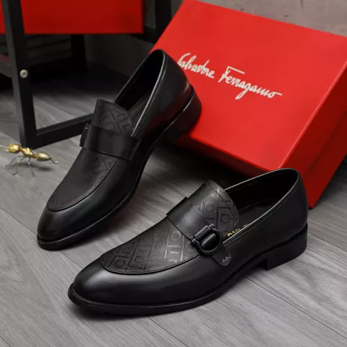 Salvatore Ferragamo Leather Shoes For Men #1380561