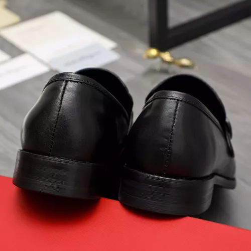 Replica Salvatore Ferragamo Leather Shoes For Men #1380561 $88.00 USD for Wholesale