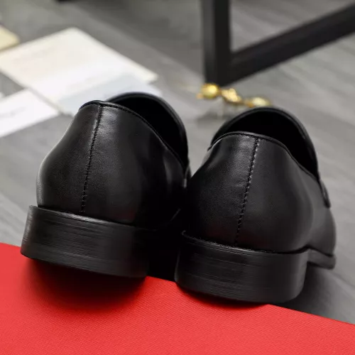 Replica Salvatore Ferragamo Leather Shoes For Men #1380563 $88.00 USD for Wholesale