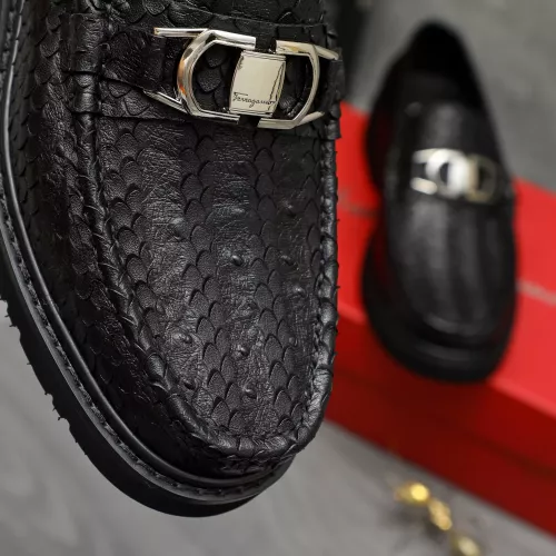 Replica Salvatore Ferragamo Leather Shoes For Men #1380569 $96.00 USD for Wholesale