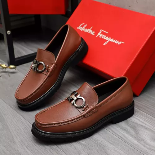 Salvatore Ferragamo Leather Shoes For Men #1380570