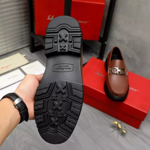 Replica Salvatore Ferragamo Leather Shoes For Men #1380570 $96.00 USD for Wholesale