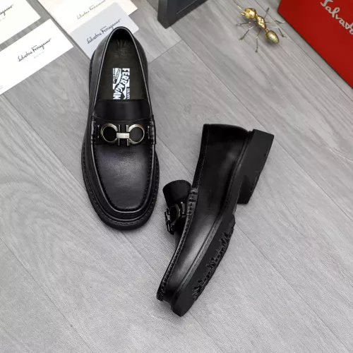 Replica Salvatore Ferragamo Leather Shoes For Men #1380571 $96.00 USD for Wholesale