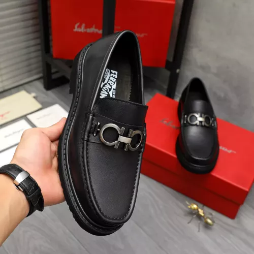 Replica Salvatore Ferragamo Leather Shoes For Men #1380571 $96.00 USD for Wholesale