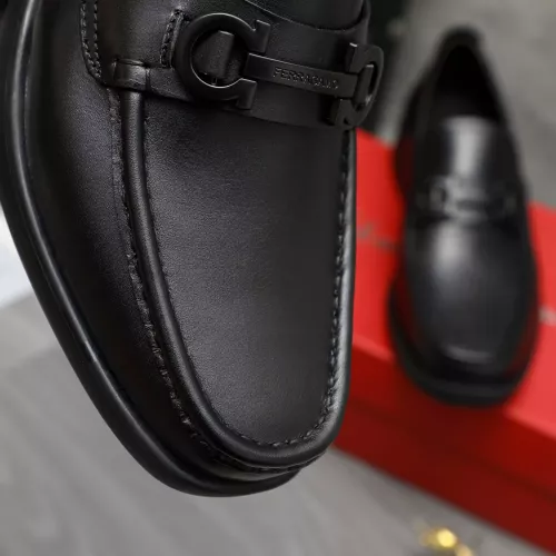 Replica Salvatore Ferragamo Leather Shoes For Men #1380577 $82.00 USD for Wholesale