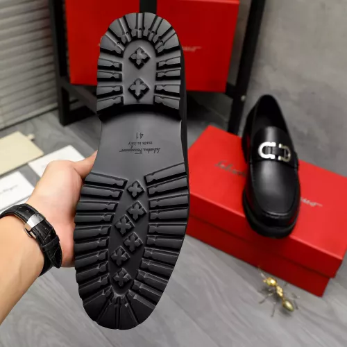 Replica Salvatore Ferragamo Leather Shoes For Men #1380580 $100.00 USD for Wholesale