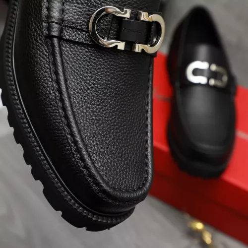 Replica Salvatore Ferragamo Leather Shoes For Men #1380595 $100.00 USD for Wholesale
