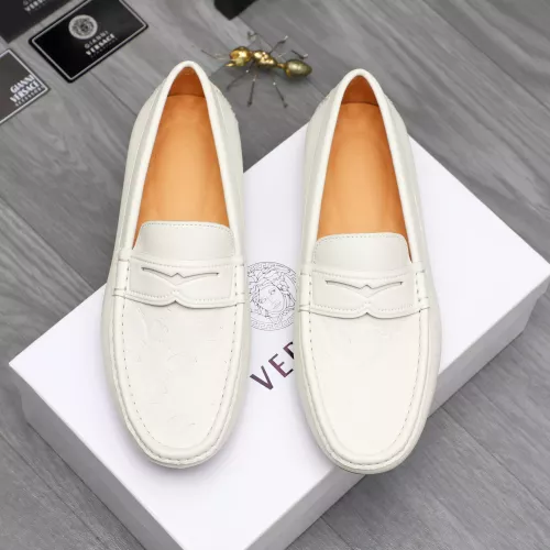 Replica Versace Leather Shoes For Men #1380601 $76.00 USD for Wholesale