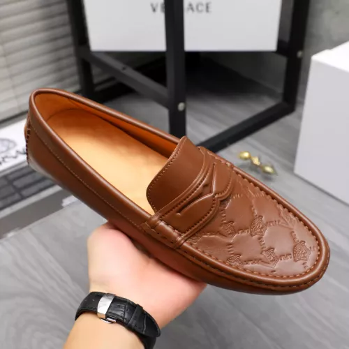 Replica Versace Leather Shoes For Men #1380602 $76.00 USD for Wholesale