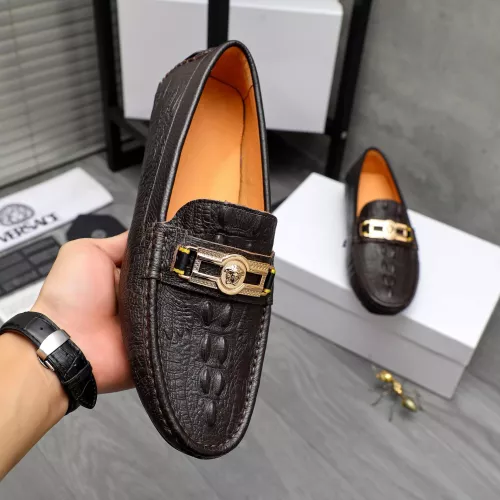 Replica Versace Leather Shoes For Men #1380606 $76.00 USD for Wholesale