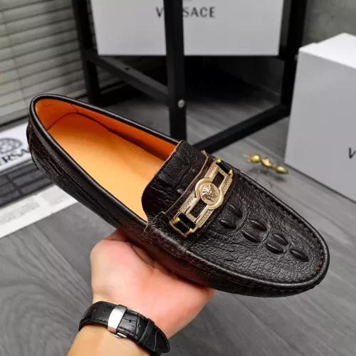 Replica Versace Leather Shoes For Men #1380606 $76.00 USD for Wholesale