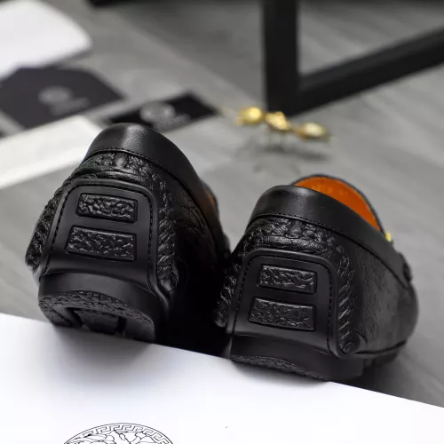 Replica Versace Leather Shoes For Men #1380607 $76.00 USD for Wholesale