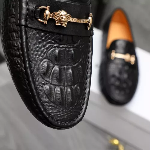 Replica Versace Leather Shoes For Men #1380608 $76.00 USD for Wholesale