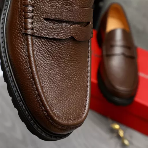 Replica Salvatore Ferragamo Leather Shoes For Men #1380641 $85.00 USD for Wholesale