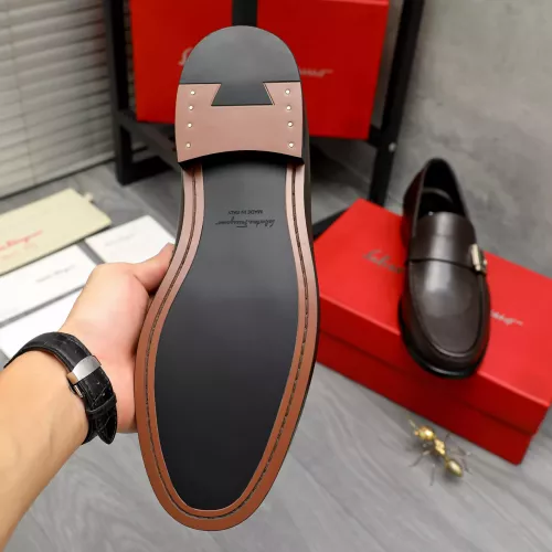 Replica Salvatore Ferragamo Leather Shoes For Men #1380660 $85.00 USD for Wholesale