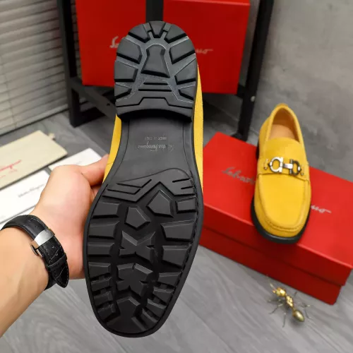 Replica Salvatore Ferragamo Leather Shoes For Men #1380670 $82.00 USD for Wholesale