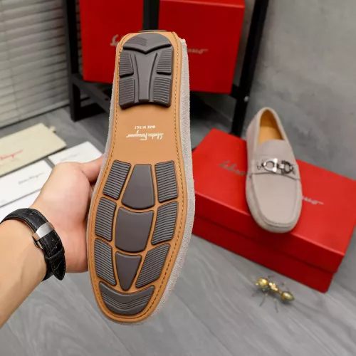 Replica Salvatore Ferragamo Leather Shoes For Men #1380673 $82.00 USD for Wholesale