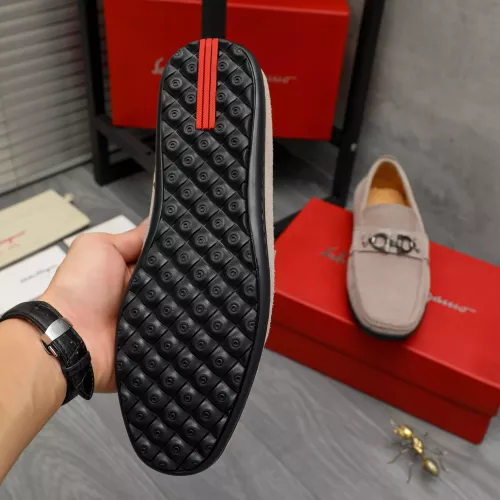 Replica Salvatore Ferragamo Leather Shoes For Men #1380677 $82.00 USD for Wholesale
