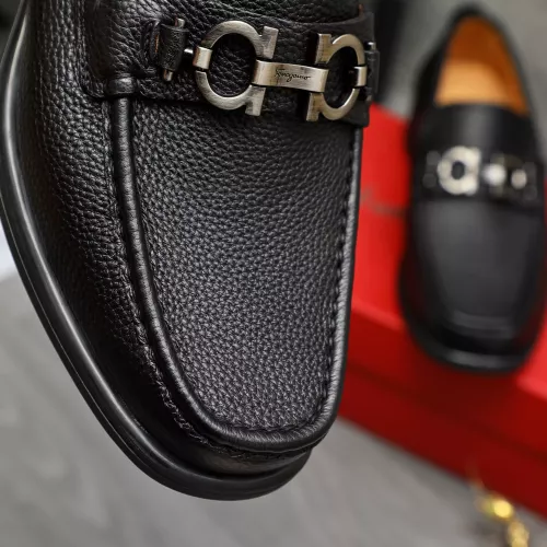 Replica Salvatore Ferragamo Leather Shoes For Men #1380682 $85.00 USD for Wholesale