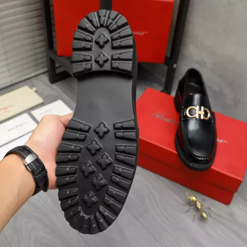 Replica Salvatore Ferragamo Leather Shoes For Men #1380715 $85.00 USD for Wholesale