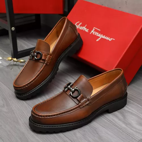 Salvatore Ferragamo Leather Shoes For Men #1380721